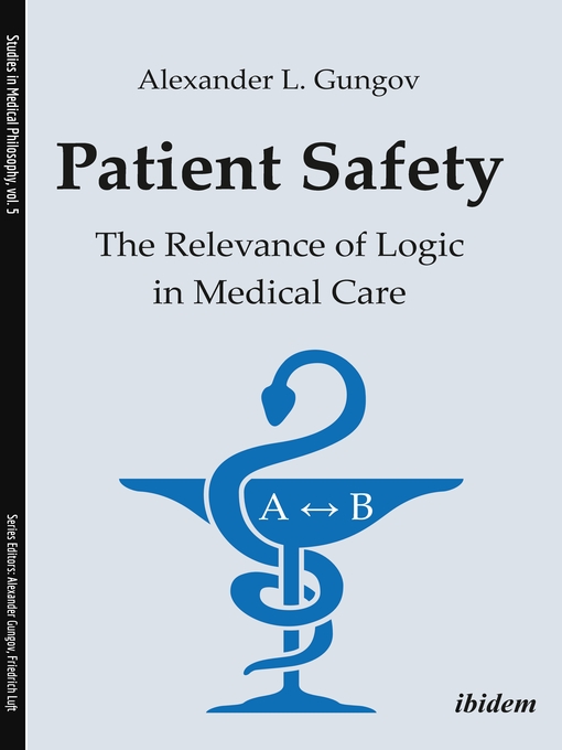 Title details for Patient Safety by Alexander L. Gungov - Available